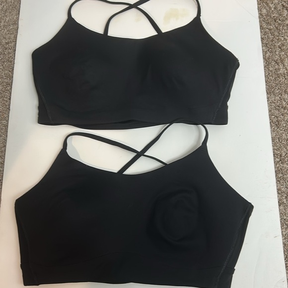 Calia Two Black Strappy Sports Bra XL Light Padding - Picture 6 of 6